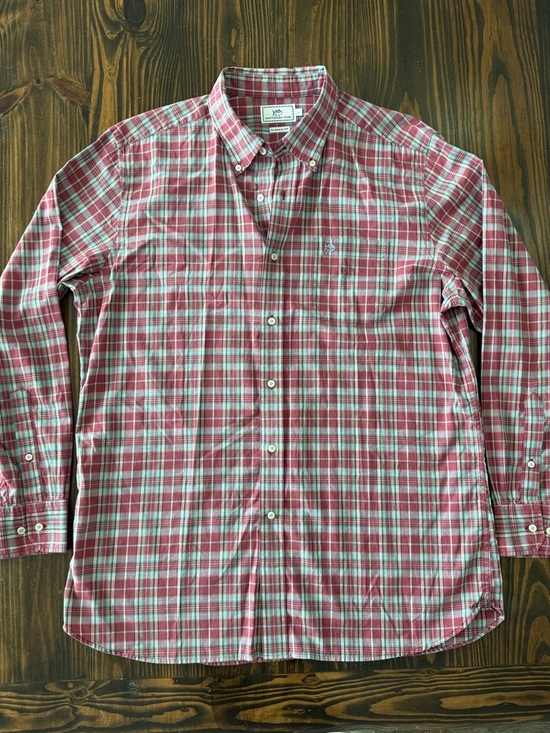 Southern Tide Other - Southern Tide Classic Fit Men’s Button-Down Plaid Shirt Red / White Large